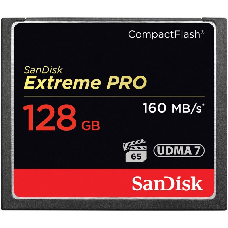 SanDisk 128GB Extreme PRO CompactFlash 160Mb/s  Memory Card